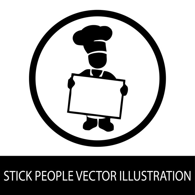 Vector stick mensen vector illustratie ontwerpen