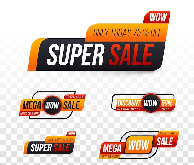 Adesivo distintivo coupon negozio grande vendita tag offerta speciale sconto miglior prezzo mega vendita banner