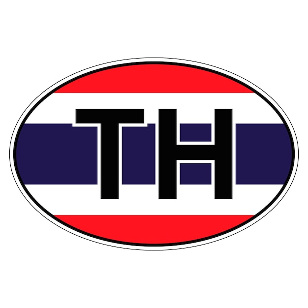 タイ国旗の車のステッカー