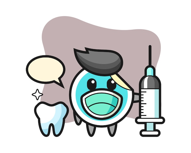 치과 의사로 스티커 만화