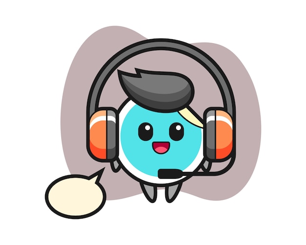 sticker cartoon as a customer service
