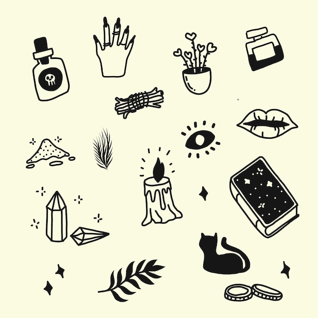 Vector sticker collection