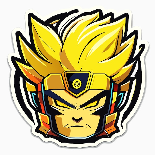 Vector sticker in comic style