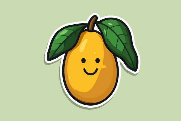 Sticker Of Fresh Fruit