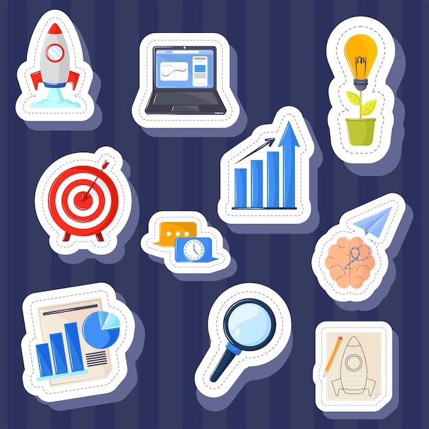 Sticker icons startup