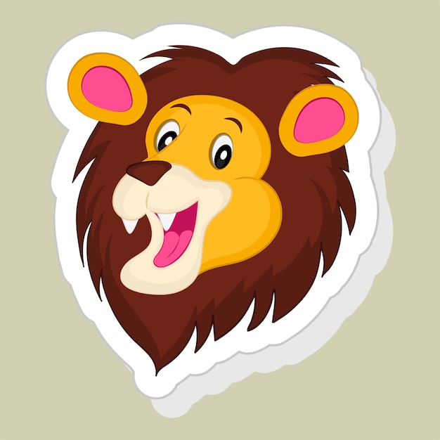 Наклейка или этикетка Happy Lion