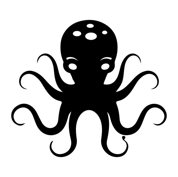 Sticker sjabloon met Octopus stripfiguur geïsoleerd