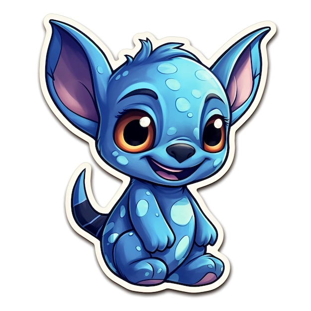 Stitch Watching Sticker  Lilo and stitch drawings, Stitch drawing