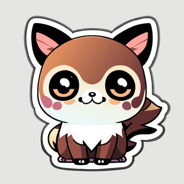 Vector sticker vector illustration kawaii