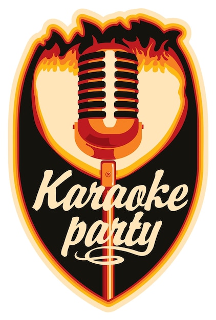 Sticker voor karaokefeestje