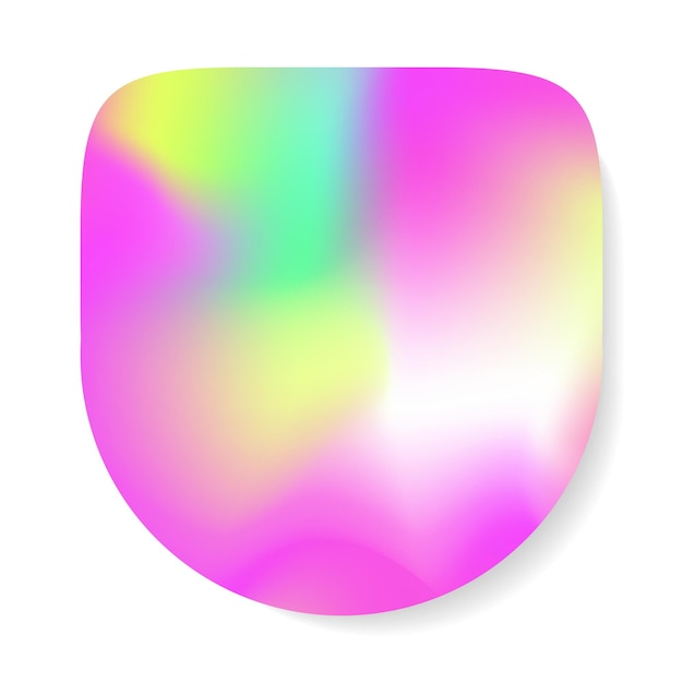 Sticker y2k holografiestijl neonkleur