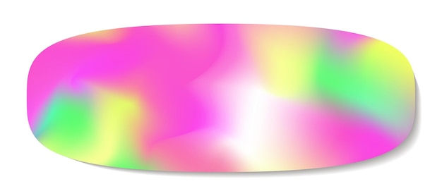 Sticker y2k holography style neon color