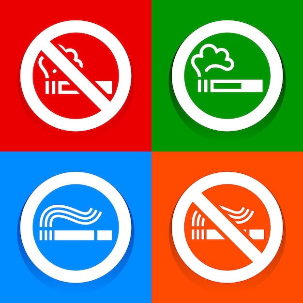 Stickers multicolored - No smoking symbol