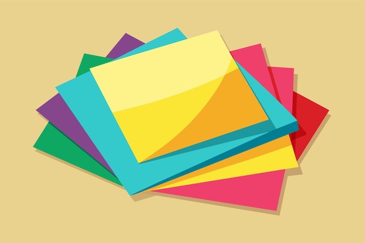 वेक्टर sticky notes