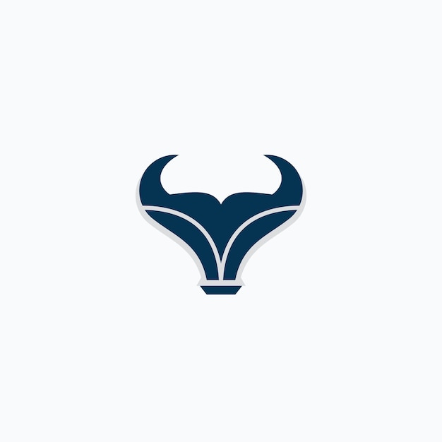 stier hoofd logo monogram pictogram vectorillustratie