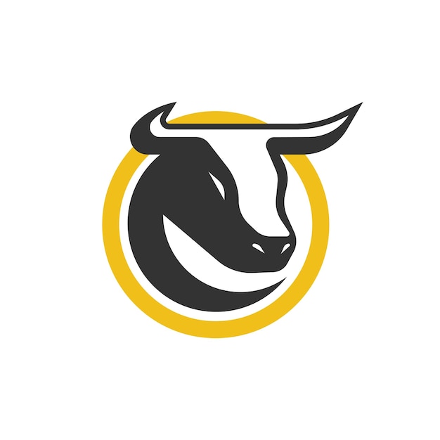 Stier hoofd logo vectorillustratie