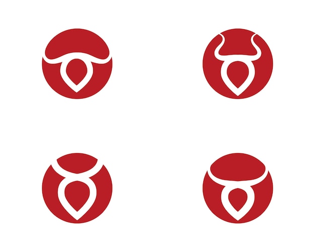 Stier logo sjabloon vector pictogram