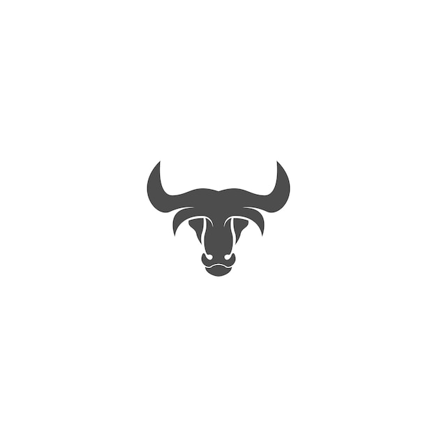 Stier pictogram logo ontwerp