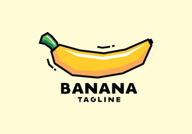 黄色いバナナの硬派なアート スタイル