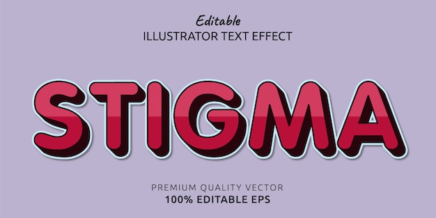 Stigma Editable Text Style Effect