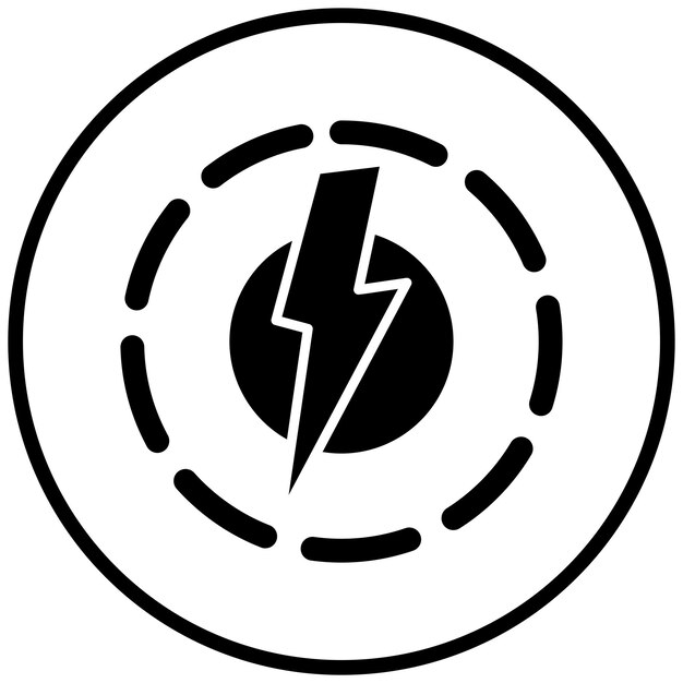 Stijl van het energie-icoon