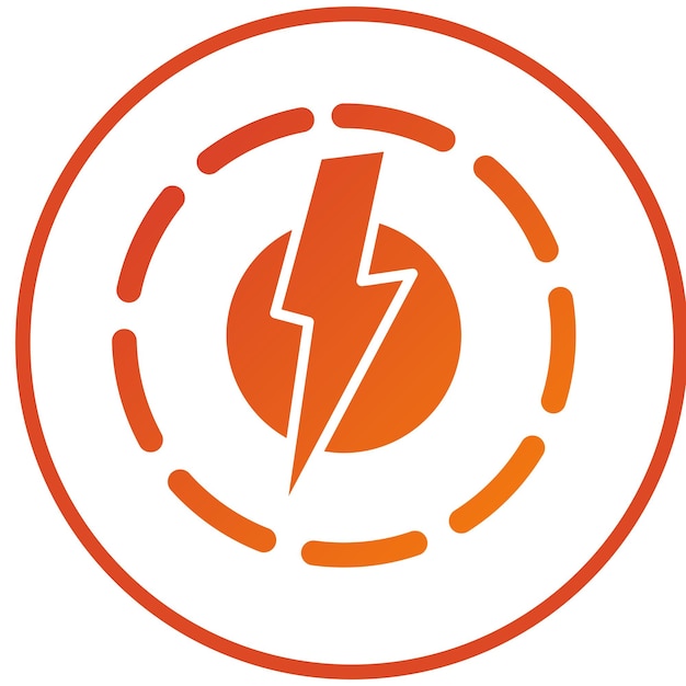 Stijl van het energie-icoon