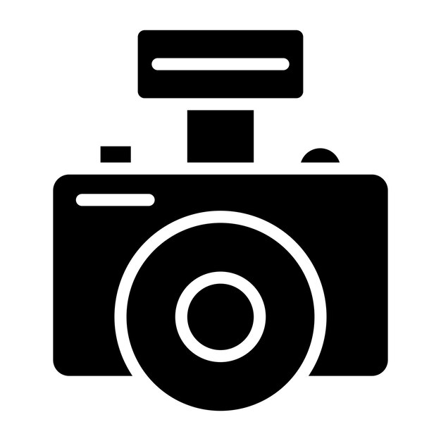 Stijl van het icoon van de camera