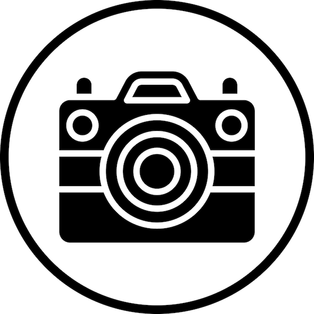 Stijl van het icoon van de camera