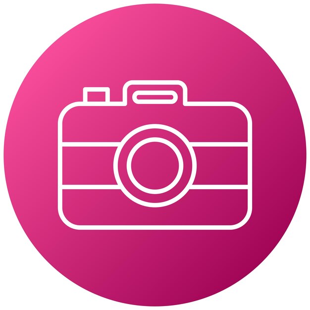 Stijl van het icoon van de camera