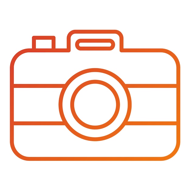 Stijl van het icoon van de camera
