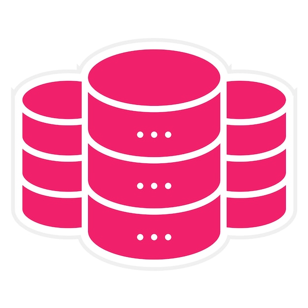 Stijl van het icoon van de database