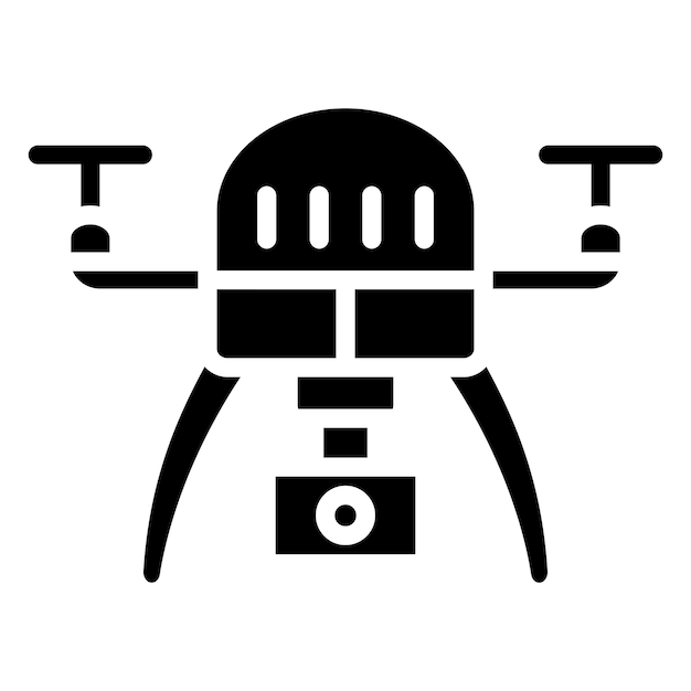 Stijl van het icoon van de drone