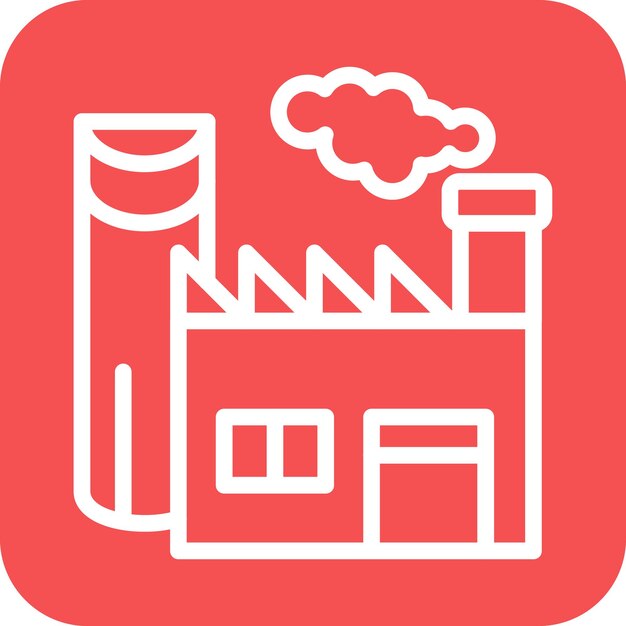 Stijl van het icoon van de industrie
