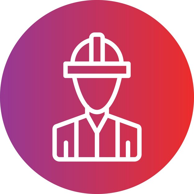 Stijl van het icoon van de ingenieur