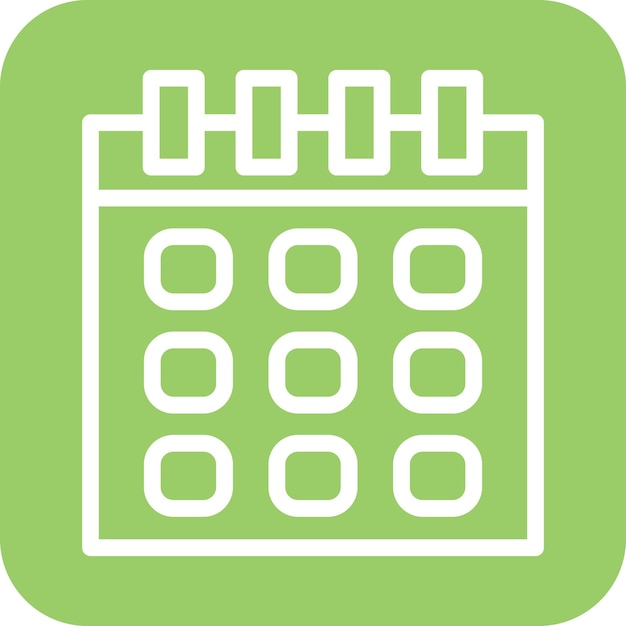 Stijl van het icoon van de kalender