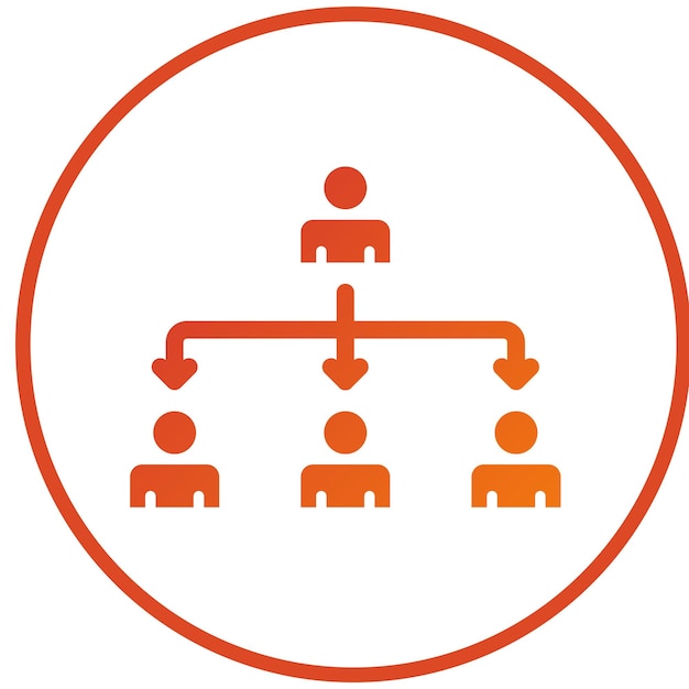 Stijl van het icoon van de organisatie