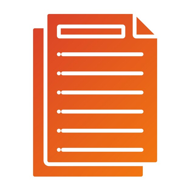 Stijl van het icoon van het document