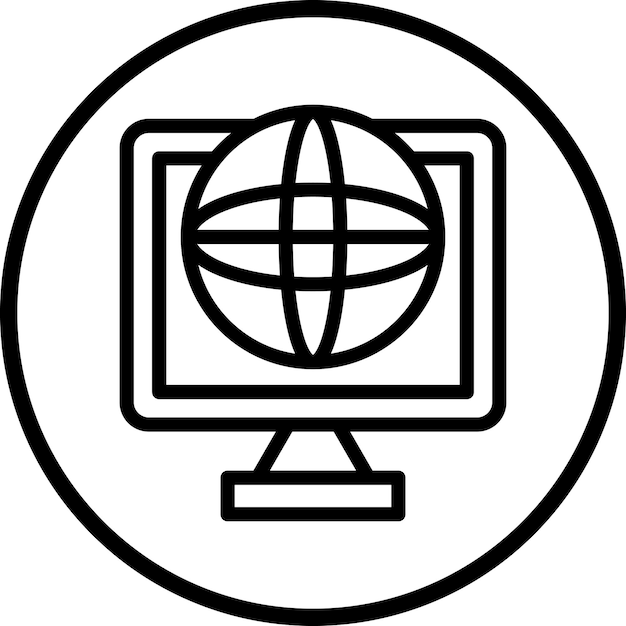 Stijl van het internetpictogram