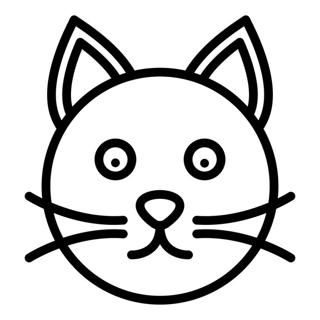 Stijl van het kattenpictogram