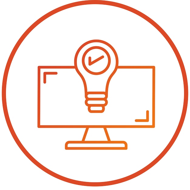 Stijl van het pictogram van de oplossing