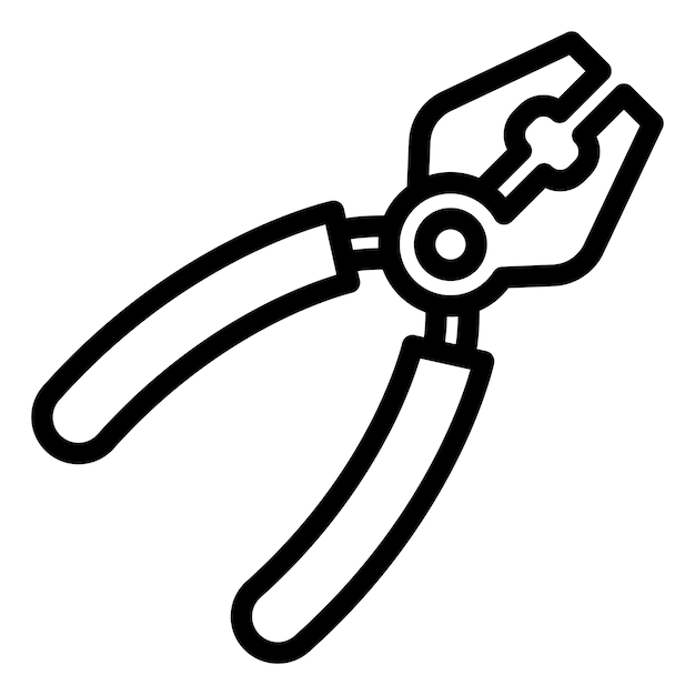 Stijl van het pictogram van Pliers