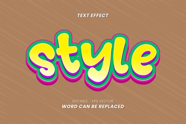 Stijlteksteffect met 3D-letters