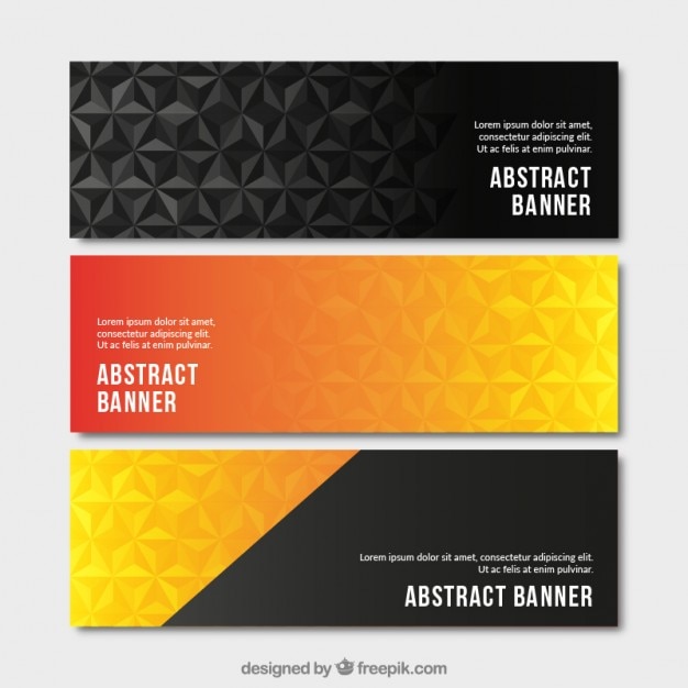 Vector stijlvol abstracte banners