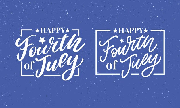 Stijlvol amerikaans ontwerp voor de onafhankelijkheidsdag van 4 juli