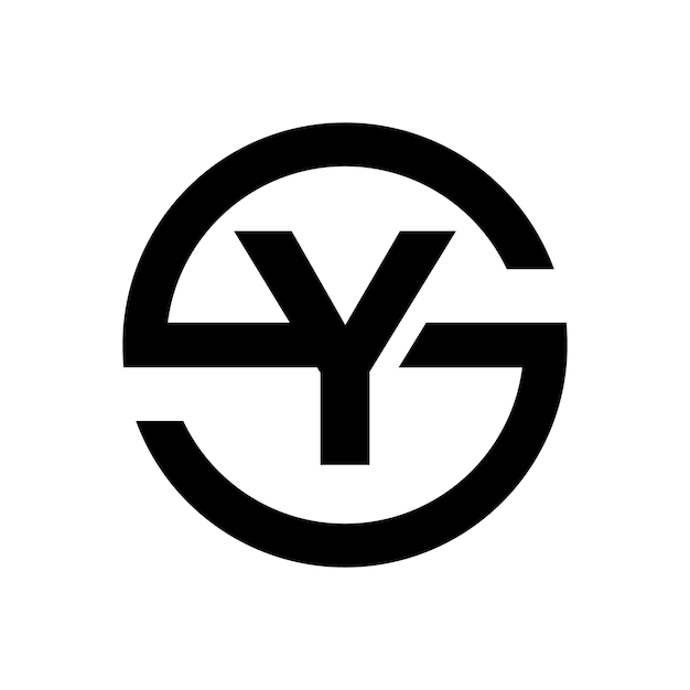 Vector stijlvol letter s-symbool combinatie met letter y