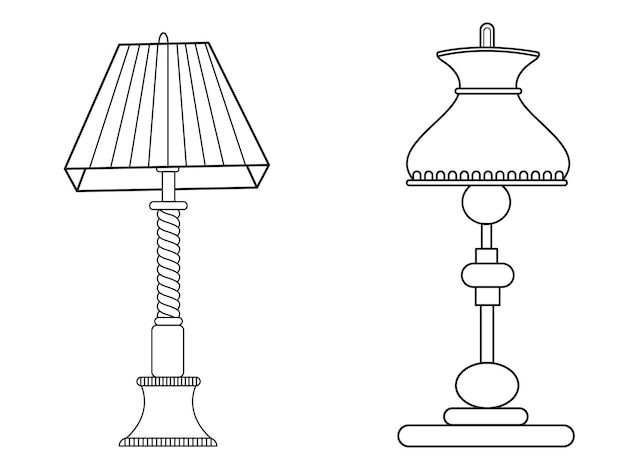 Stijlvolle lamp Moderne lampinterieur in slaapkamer Elektrische tafelvloerlampen lampenkappen