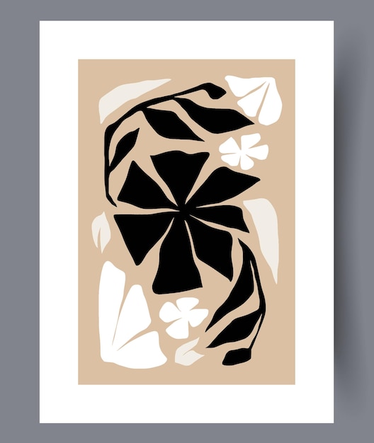 Still life flowers elegant tracery wall art print