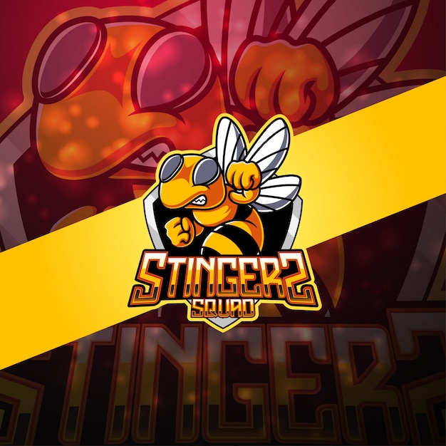 Logo della mascotte esport di stingers