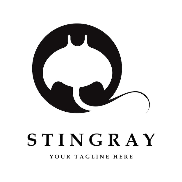 Stingray logo and vector with slogan template