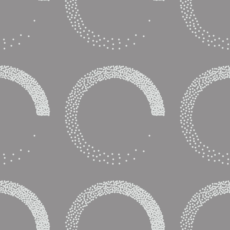 Vector stipple seamless pattern in retro style on grey background. vector stipple texture can be used for fabric design. eps 10.
